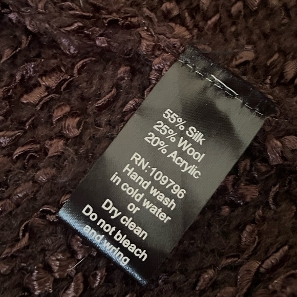 Pretty Angel Brown Long Ruffle Lace Cardigan Large - Picture 11 of 12